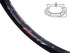 Extreme ALEXRIMS DM24 Felge, V-Bremse, Konus 17,2 mm, 24 Zoll 507 x 18, 32 Löcher, Kappe, Schwarz, Gewicht 660 g