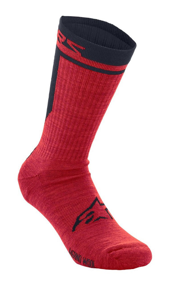 ALPINESTARS MERINO SOCKS 24 Socken, rot schwarz Größe. L