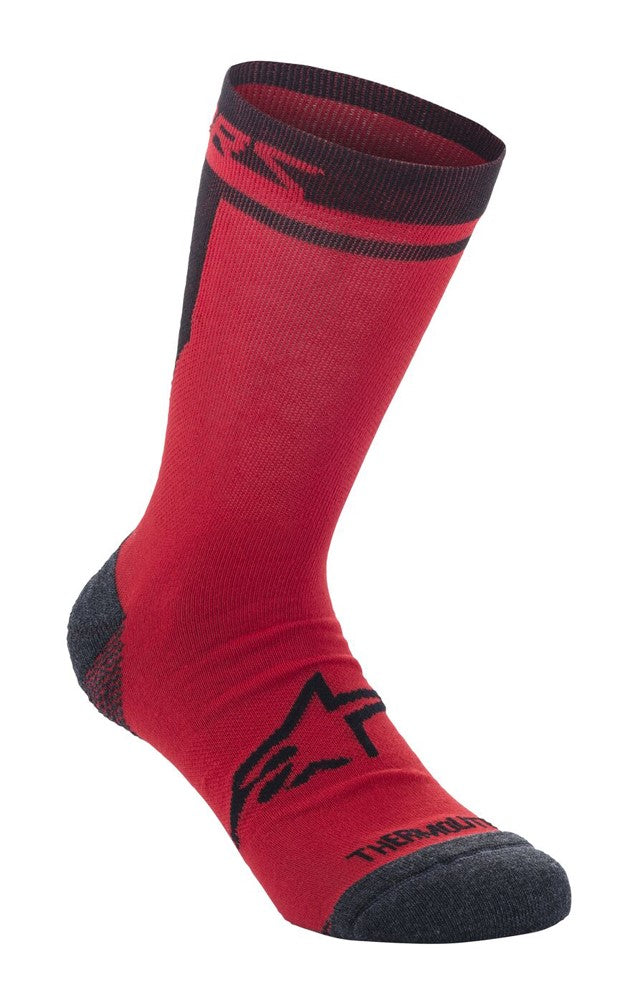 ALPINESTARS WINTER THERM SOCKS 17 Socken, rot schwarz Größe. L