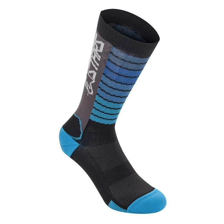 ALPINESTARS DROP SOCKS 22 Socken, Schwarz Aqua, Größe. L