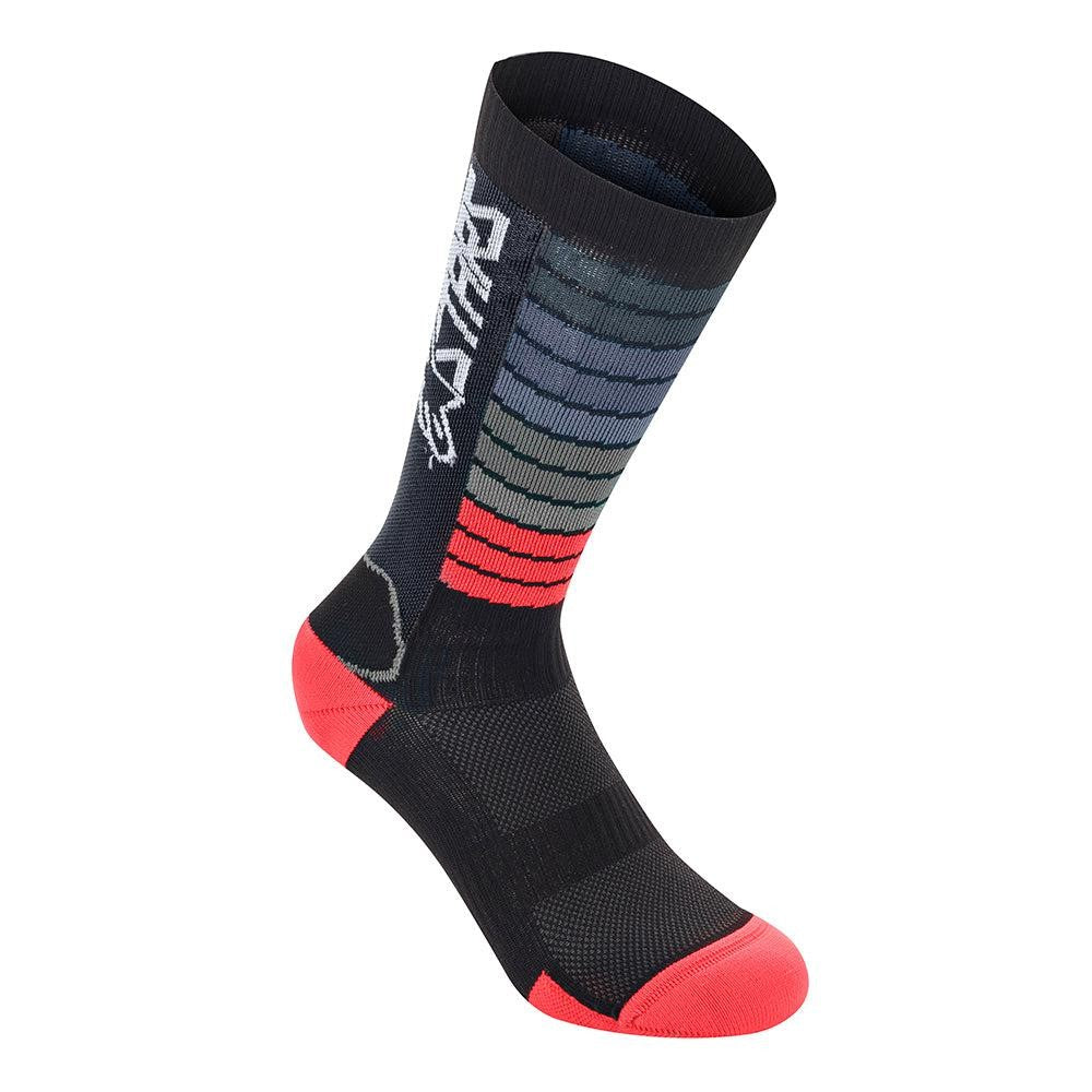 ALPINESTARS DROP SOCKS 22 Socken, schwarz, leuchtend rot, Größe. M