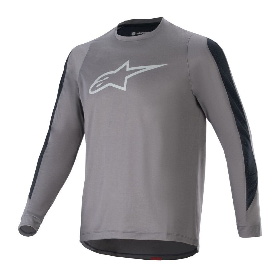 ALPINESTARS A-DURA DRI ASTAR LS JERSEY Langarm-T-Shirt, Dunkelgrau – Größe. L