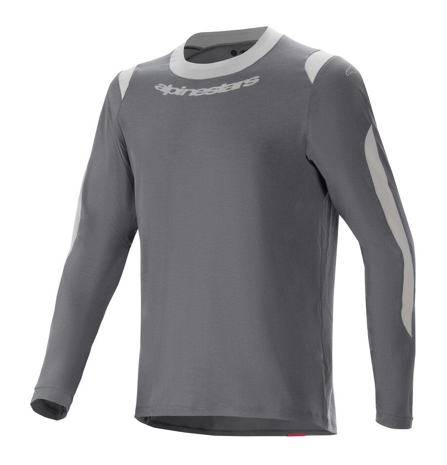 ALPINESTARS A-DURA DRI WOOL LS JERSEY Langarm-T-Shirt, Dunkelgrau – Größe. M