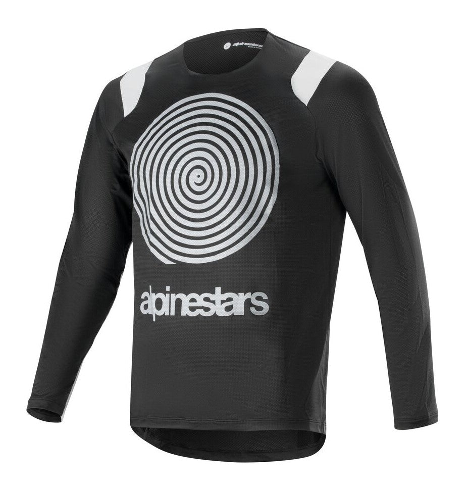 ALPINESTARS A-SUPRA OSCAR LS JERSEY Langarm-T-Shirt, Schwarz – Größe. XL  (LIMITED EDITION)
