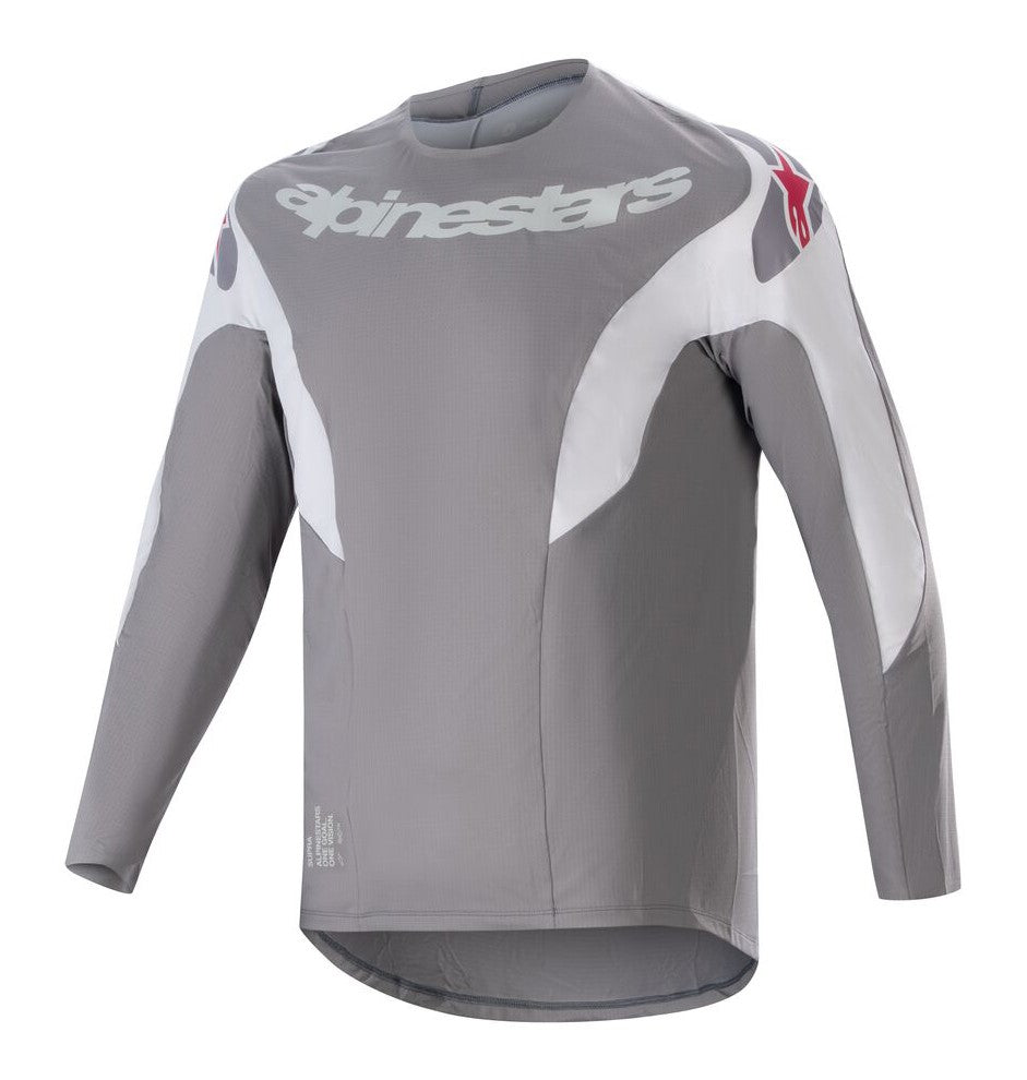 ALPINESTARS A-SUPRA RACE LS JERSEY Langarm-T-Shirt, Dunkelgrau – Größe. M