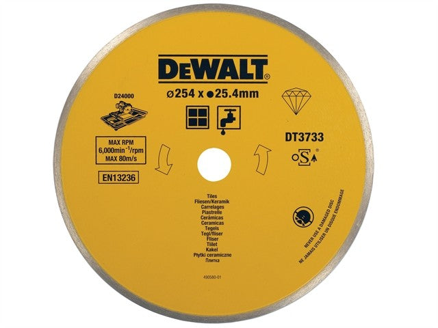 DEWALT VOLLDIAMANTSCHEIBE 250 x 1,6 x 25,4 mm
