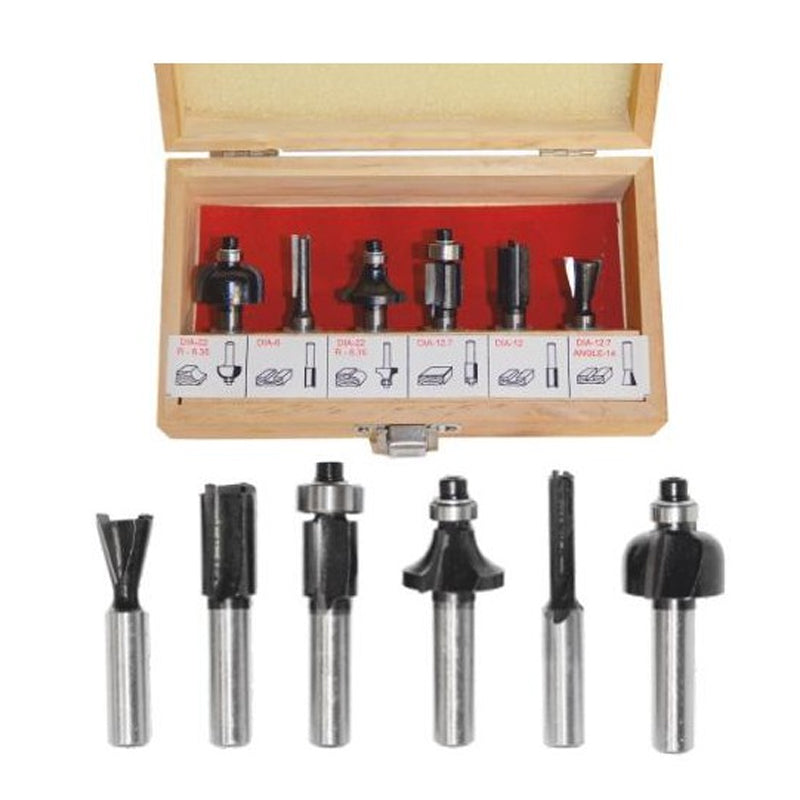 AWTOOLS HOLZSCHNEIDER, SET 6-tlg. SCHAFT 8mm
