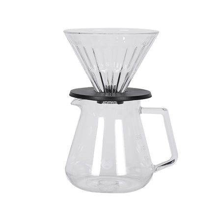 Timemore - Crystal Eye Brewer Set - Kaffeefilter Set 02 schwarz + 600ml Krug