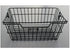 BASIL BASKET-3 Gepäckträgerkorb + Bodenhaken, Stahl schwarz