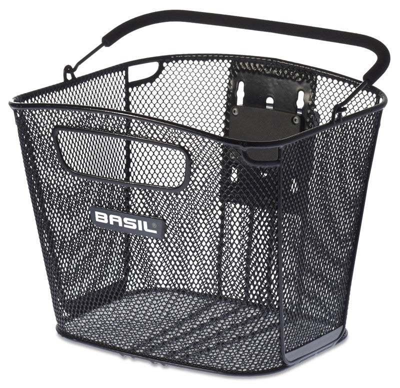 BASIL BOLD FRONT KF Lenkerkorb Stahl, schwarz