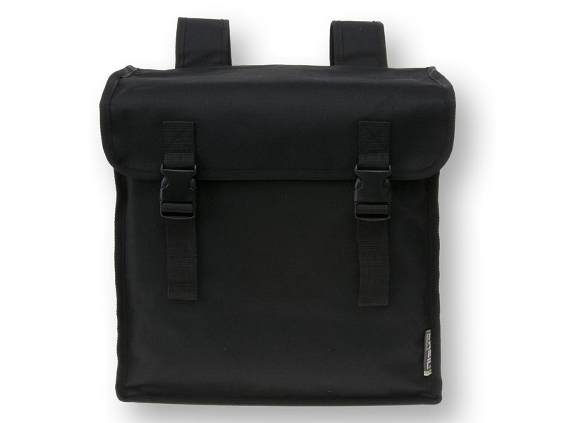 BASIL MARA XXL Doppel-Citytasche 47L, Befestigung mit Riemen, wasserdicht schwarz