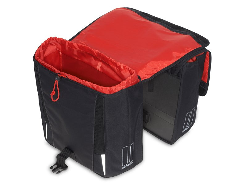 BASIL SPORT DESIGN DOPPELTASCHE 32L, Universal Bridge System, schwarz