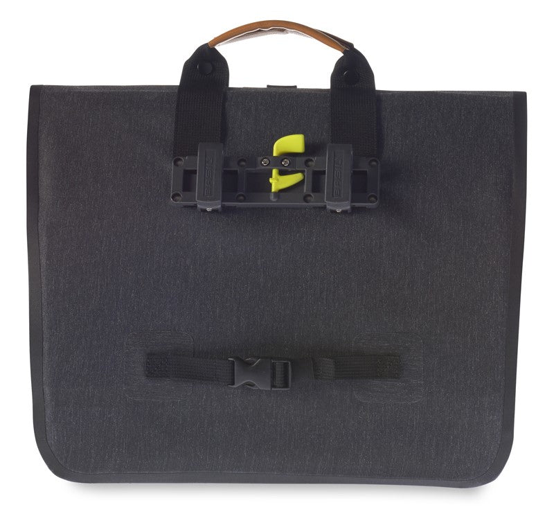 Einzelne Citytasche BASIL URBAN DRY BUSINESS BAG 20L, Hook-On-System, 100 % wasserdicht, anthrazitfarben