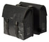 BASIL URBAN LOAD DOPPELTASCHE 48-53L, Universal Bridge System, 100 % wasserdicht, schwarz/schwarz
