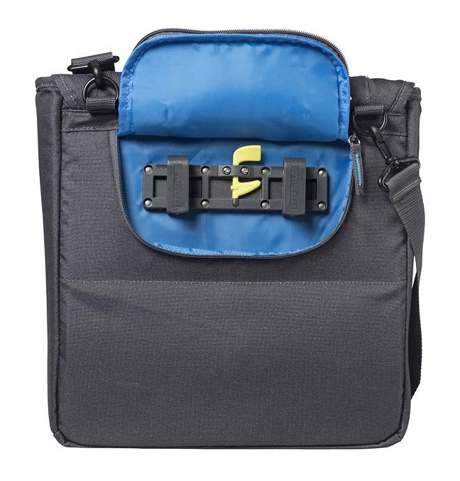 BASIL SPORT DESIGN COMMUTER BAG 18L Einzel-Citytasche, Tablet/Notebook, Hook-On-System-Hakenbefestigung, wasserdichter Graphit