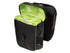 BASIL MILES TARPAULIN DOPPELTASCHE 34L, Universal Bridge System, 100 % wasserdicht, Schwarzkalk