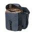 BASIL MILES TARPAULIN DOPPELGEPÄCKTASCHE MIK 34L, MIK-System (bereit zum Mitnehmen), 100 % wasserdichter schwarzer Schiefer