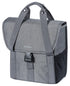 BASIL GO SINGLE BAG 16L, Hakensystem, grau meliert