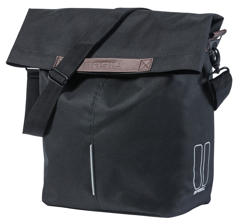 Einzelne Citytasche BASIL CITY SHOPPER 14-16L, Hook On System, schwarz