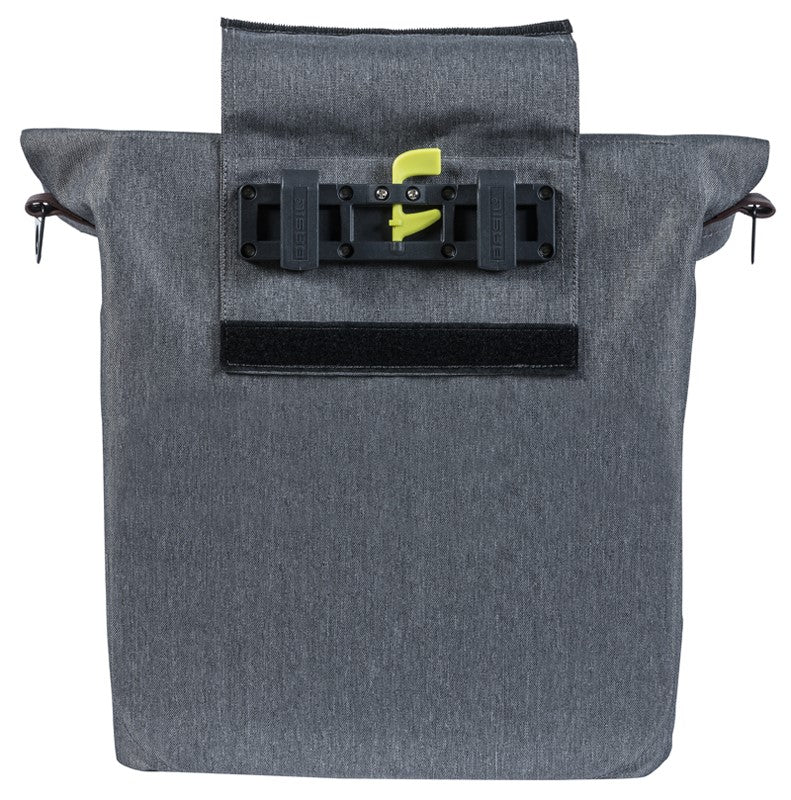 Einzelne Citytasche BASIL CITY SHOPPER 14-16L, Hook-On-System, grau meliert