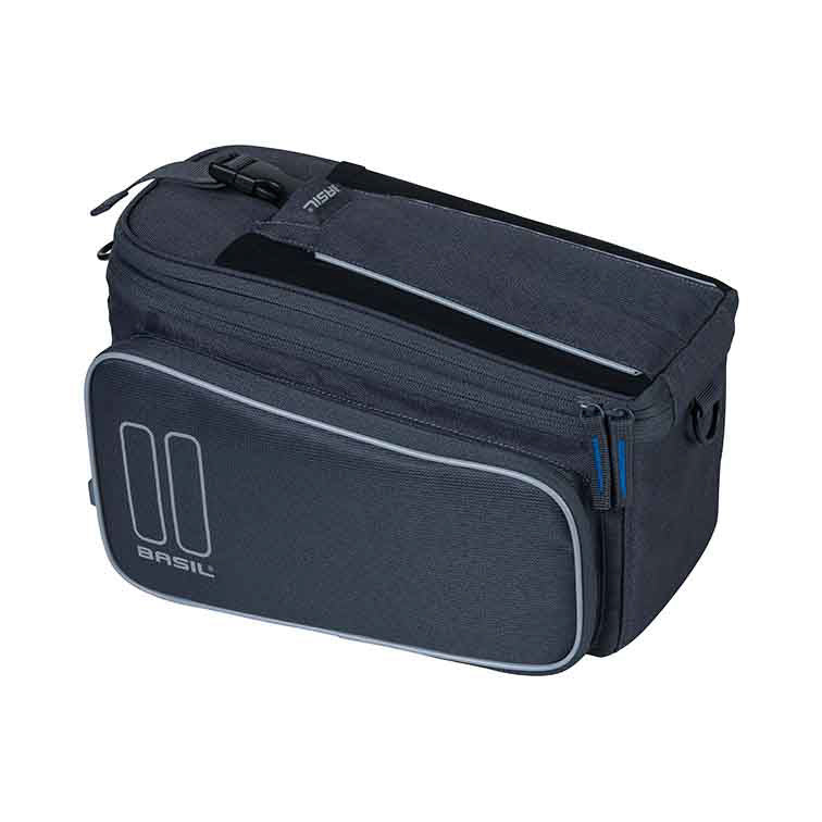 BASIL SPORT DESIGN TRUNKBAG MIK 7-15L Kofferraumtasche, MIK System (ready to go) wasserdichter Graphit