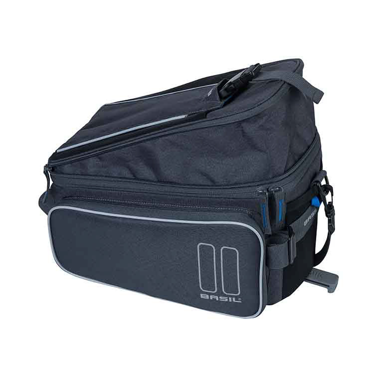 BASIL SPORT DESIGN TRUNKBAG MIK 7-15L Kofferraumtasche, MIK System (ready to go) wasserdichter Graphit