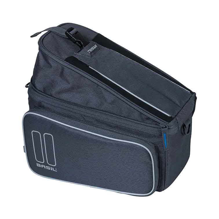BASIL SPORT DESIGN TRUNKBAG MIK 7-15L Kofferraumtasche, MIK System (ready to go) wasserdichter Graphit