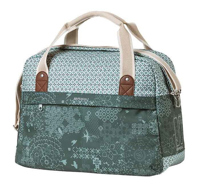 Einzelne Stadttasche BASIL BOHEME CARRY ALL BAG 18L Hook On Systemi, wasserdicht waldgrün