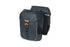 BASIL MILES TARPAULIN DOUBLE PANNIER BAG MIK 34L, doppelte City-Tasche, MIK-System (ready to go), 100 % wasserdicht, schwarzorange
