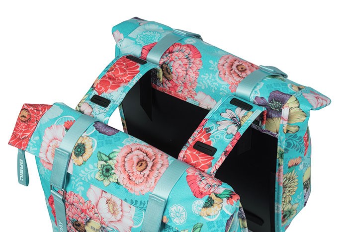 BASIL BLOOM FIELD DOPPELTASCHE 28-35L, Universal Bridge System, himmelblau