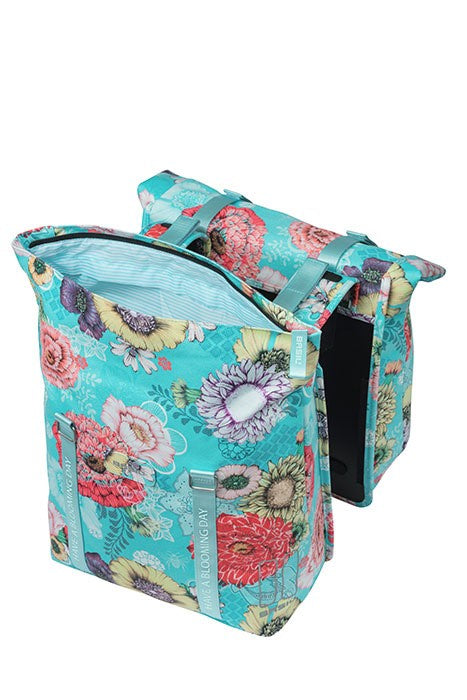 BASIL BLOOM FIELD DOPPELTASCHE 28-35L, Universal Bridge System, himmelblau