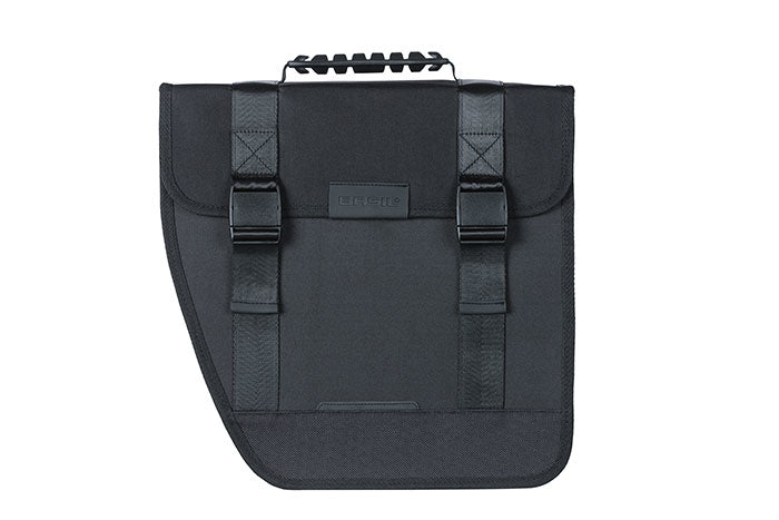 BASIL TOUR SINGLE PANNIER BAG LINKS 14L, Hook On System, wasserdicht links schwarz
