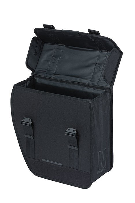 BASIL TOUR SINGLE PANNIER BAG LINKS 14L, Hook On System, wasserdicht links schwarz