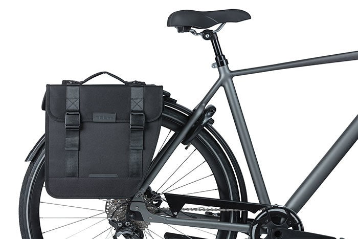 BASIL TOUR DOPPELTASCHE MIK 28L, MIK System (ready to go) wasserdicht schwarz
