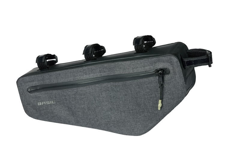 BASIL NAVIGATOR STORM FRAME BAG M 2.2L, wasserdicht grau schwarz