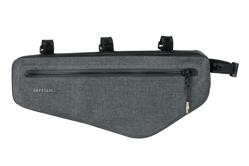 BASIL NAVIGATOR STORM FRAME BAG M 2.2L, wasserdicht grau schwarz