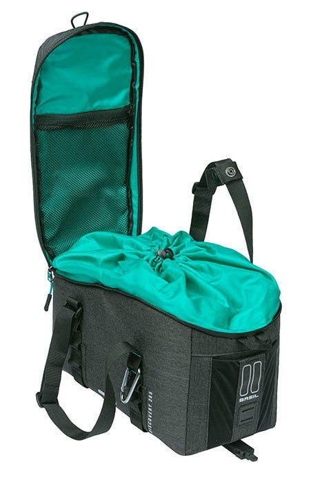 BASIL DISCOVERY 365D TRUNKBAG MIK M 9L Kofferraumtasche, MIK System (ready to go) wasserdicht schwarz melee