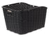 BASIL WEAVE WP Gepäckträgerkorb, synthetisches Rattan, schwarz