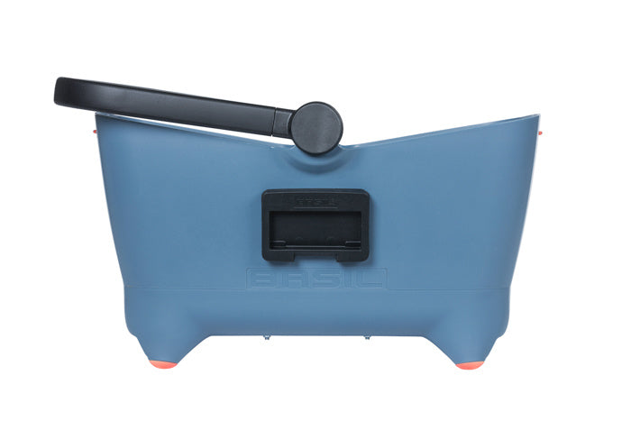 Vorderer Lenkerkorb BASIL BUDDY DOG BICYCLE BASKET FRONT KF 32L, KF System, verblasstes Denim