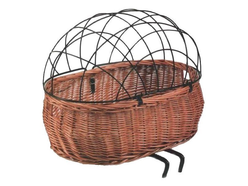 BASIL PLUTO FRONT BASKET vorderer Lenkerkorb für Tiere, Kissen, Naturgeflecht (ohne Bezug, ohne Befestigung)