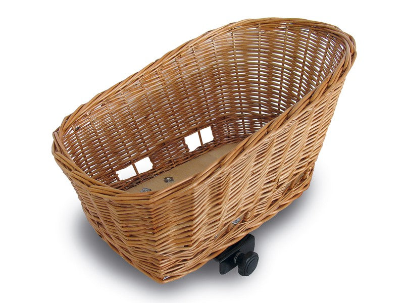 BASIL PASJA HINTERER KORB SENNA SYSTEM + KISSEN Hinterer Korb für Tiere 45 cm, SENNA System, Kissen, Naturgeflecht