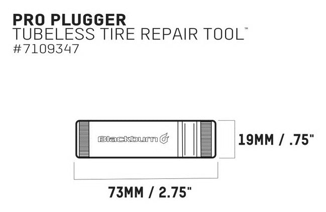 BLACKBURN PRO PLUGGER TOOL CNC Reparaturset für Tubeless Ready Reifen, schwarz