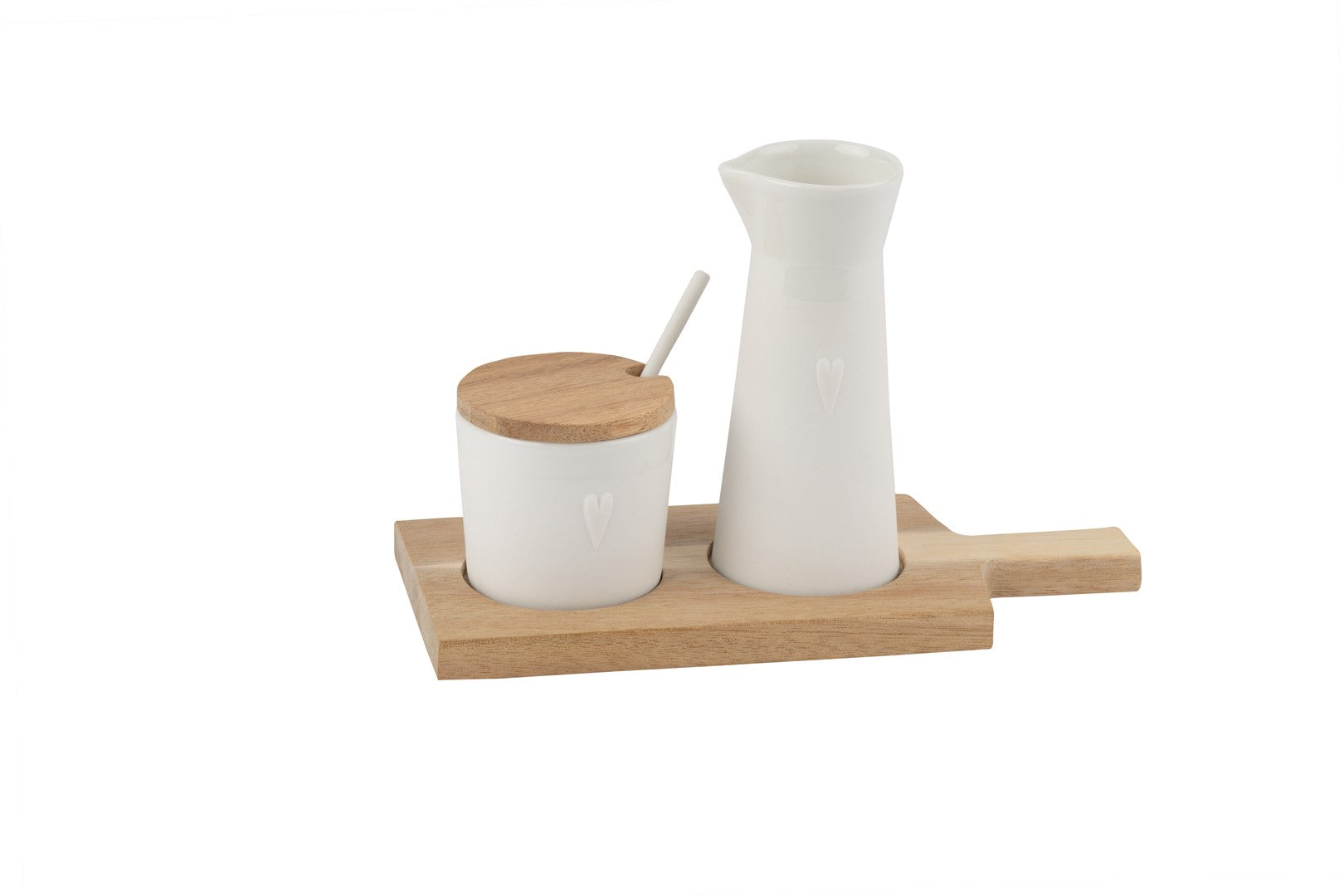 RÄDER Set aus Zucker und Sahne mit Brett GUTEN TAG