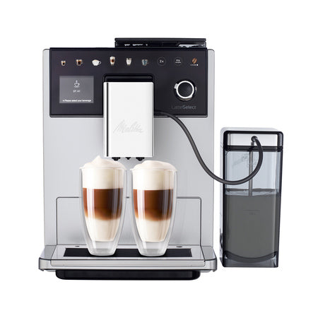 Melitta Siebträgermaschine LatteSelect Srebrno-Schwarz