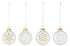 RÄDER Set aus 4 Christbaumkugeln SCHNEEFLOCKEN 5 cm