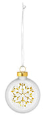 RÄDER Set aus 4 Christbaumkugeln SCHNEEFLOCKEN 5 cm