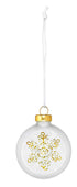 RÄDER Set aus 4 Christbaumkugeln SCHNEEFLOCKEN 5 cm