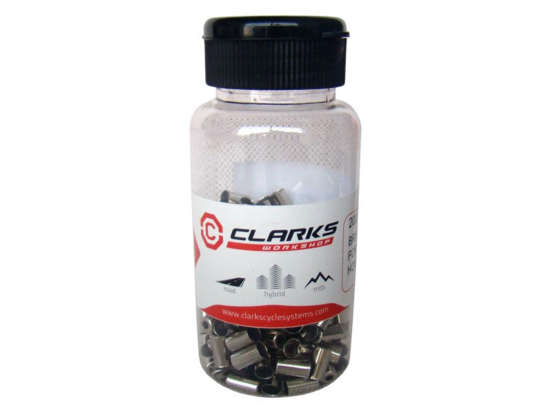 CLARK'S CX15DP Bremsgehäusespitze, CNC-Aluminium, Silber, Box mit 200 Stück.
