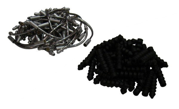 CLARK'S CX23 V-Brake-Rohr, Aluminium, 90 Grad + Gummidichtungen, 100er-Pack