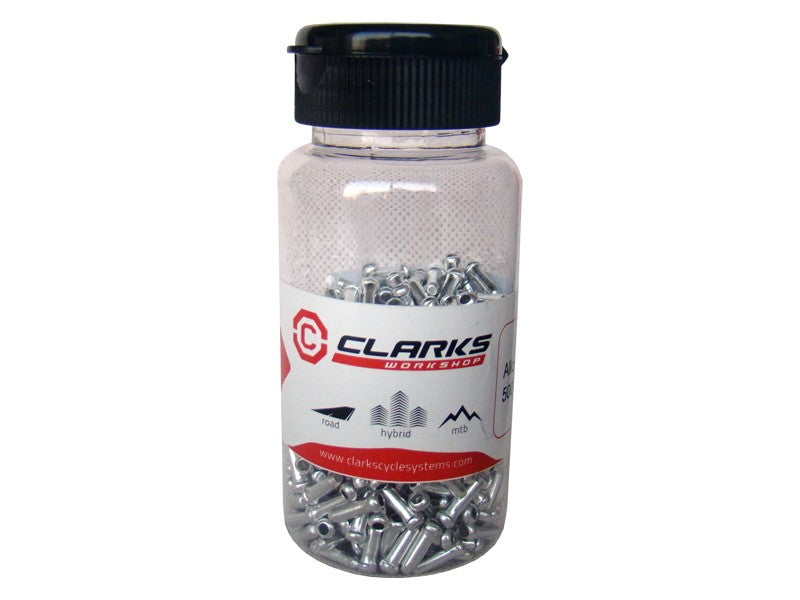 CLARK'S CX88DP Brems-/Schaltzugende 1mm-1,6mm Aluminium silber Box 500 Stk